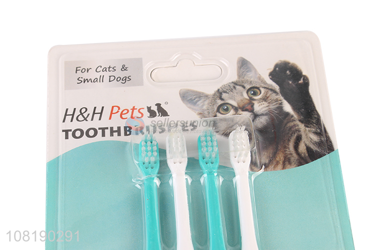 High Quality Pet Toothbrush For Cats And Small Dogs