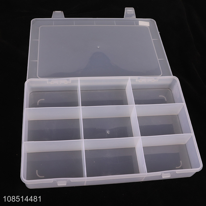 Wholesale 9 girds plastic electronic parts box fishing tackle box