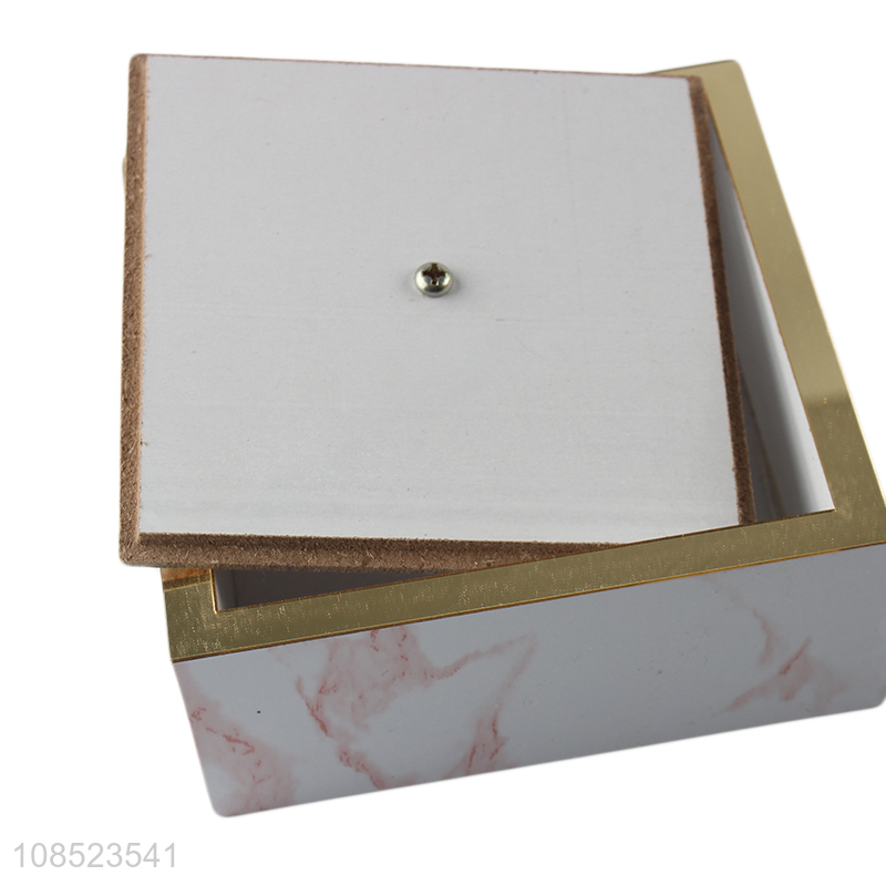 Wholesale density board storage box marble pattern storage container