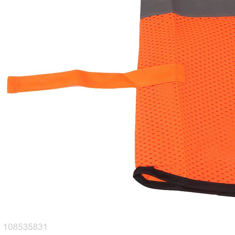 Factory supply high visibility reflective safety vest with pocket