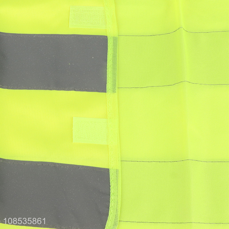 Custom logo breathable reflective safety vest for men and women