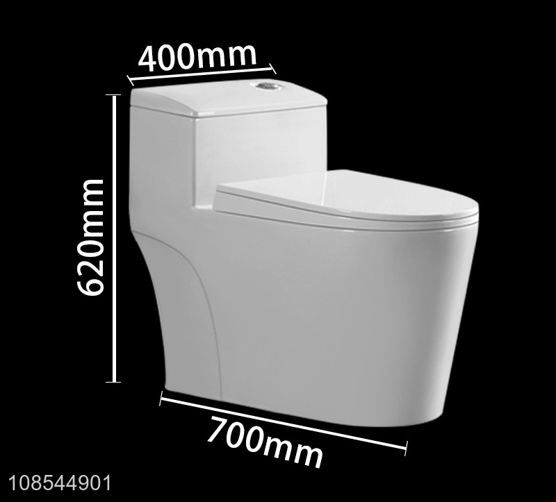 Hot selling simple and silent flush toilet ceramic siphonic toilet