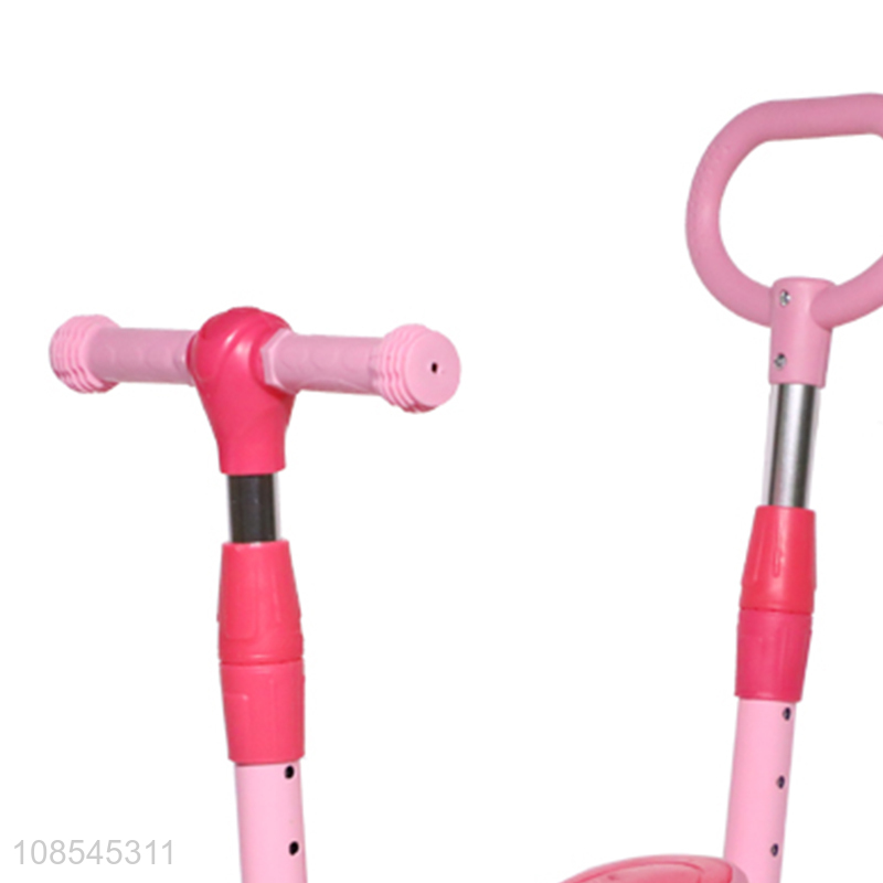 Popular products pink children outdoor scooter with folding seat