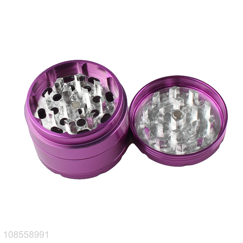 High quality 55mm 4 layered aluminum alloy herb grinder metal tobacco grinder