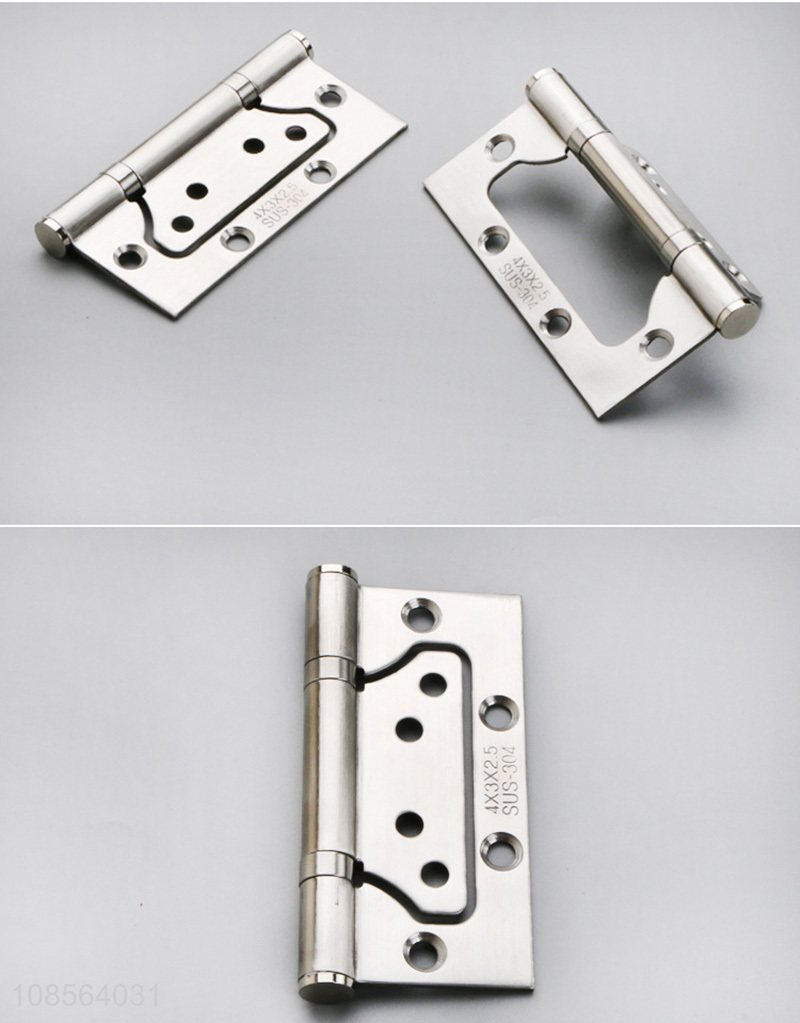 Wholesale 4*3 inch 304 stainless steel slotting free door window hinges