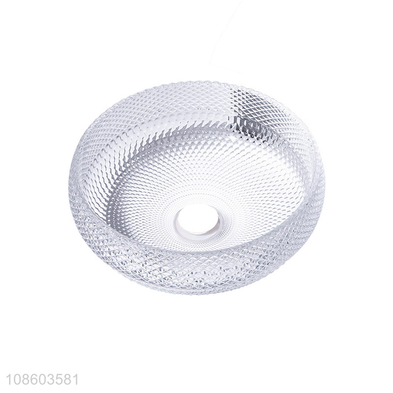 OEM ODM crystal clear round tempered glass vessel sink set