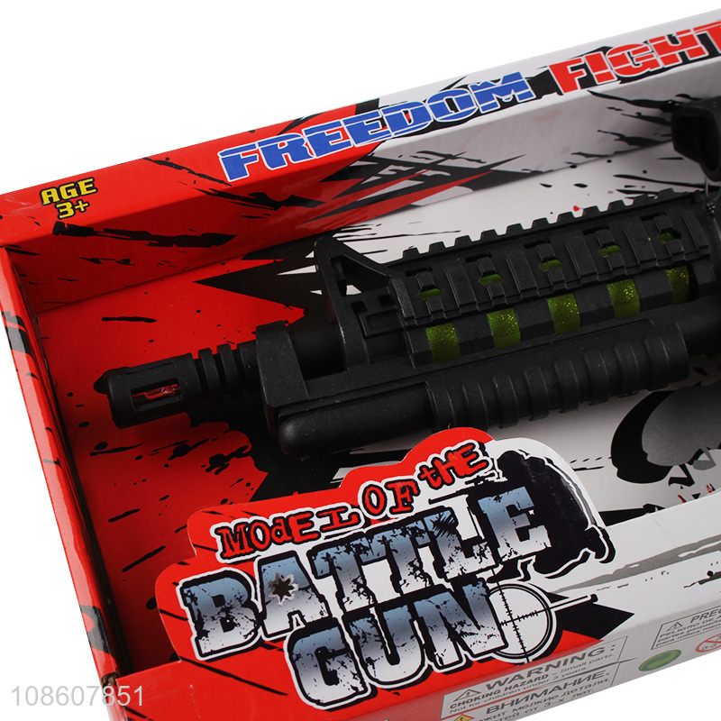 New product plastic simulation machine gun toys for kids age 3+