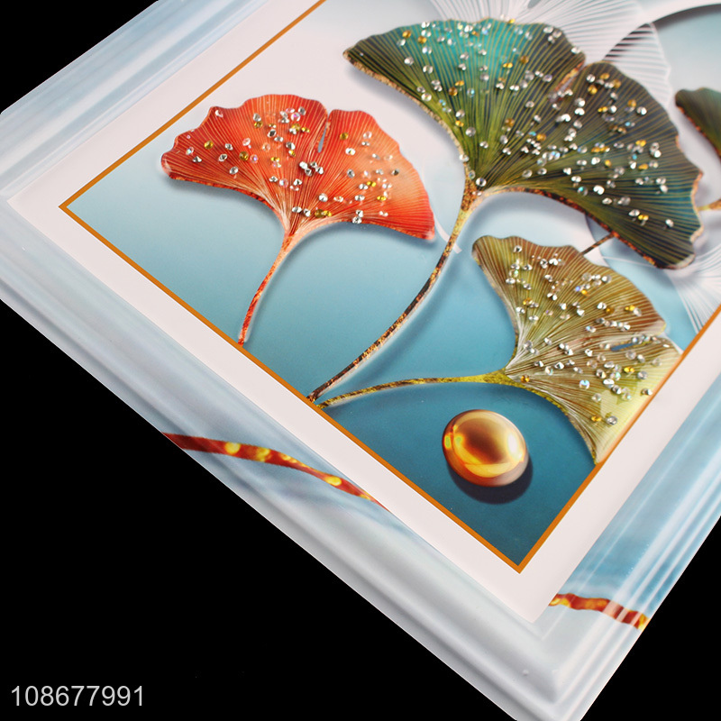 New product ginkgo leaf painting for entryway hallway vestibule decoration