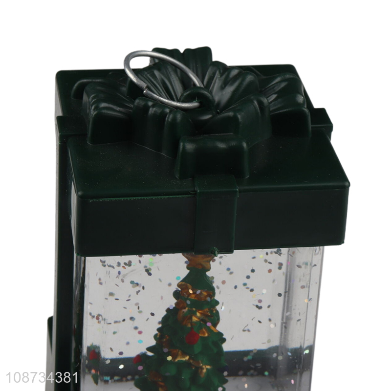 Wholesale led light Christmas snow globe lantern for Christmas decor