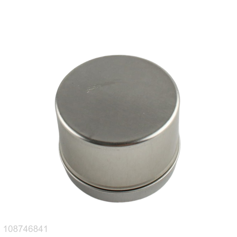 Wholesale empty candle holder metal candle tins with lid for candle making