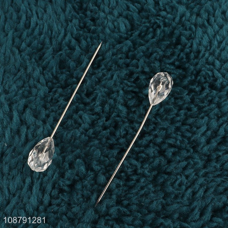 New arrival clear teardrop pins corsages pins for flower