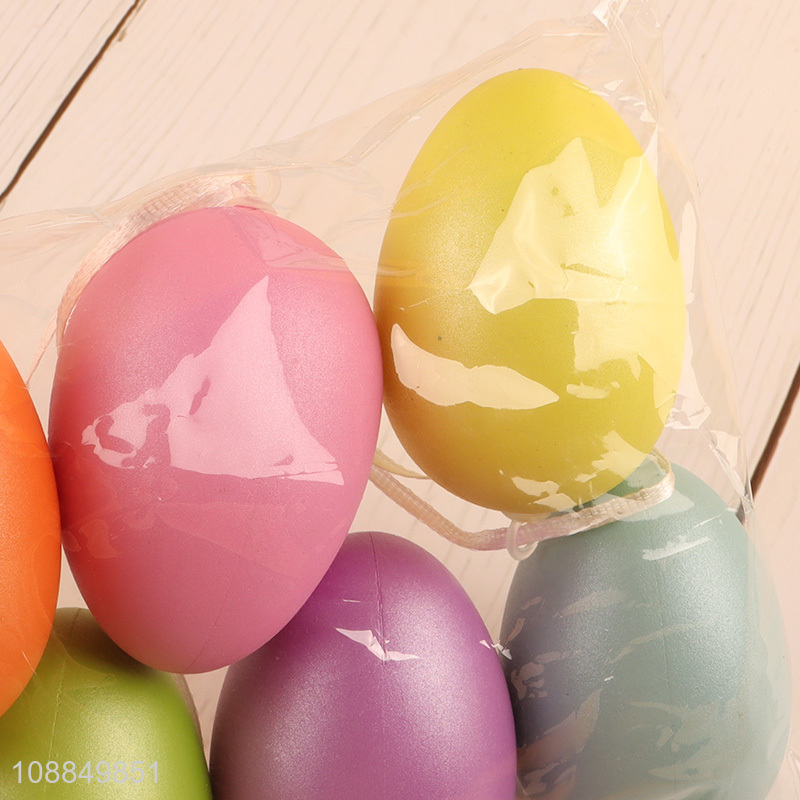 Hot products 6pcs multicolor hanging Easter egg for decoration