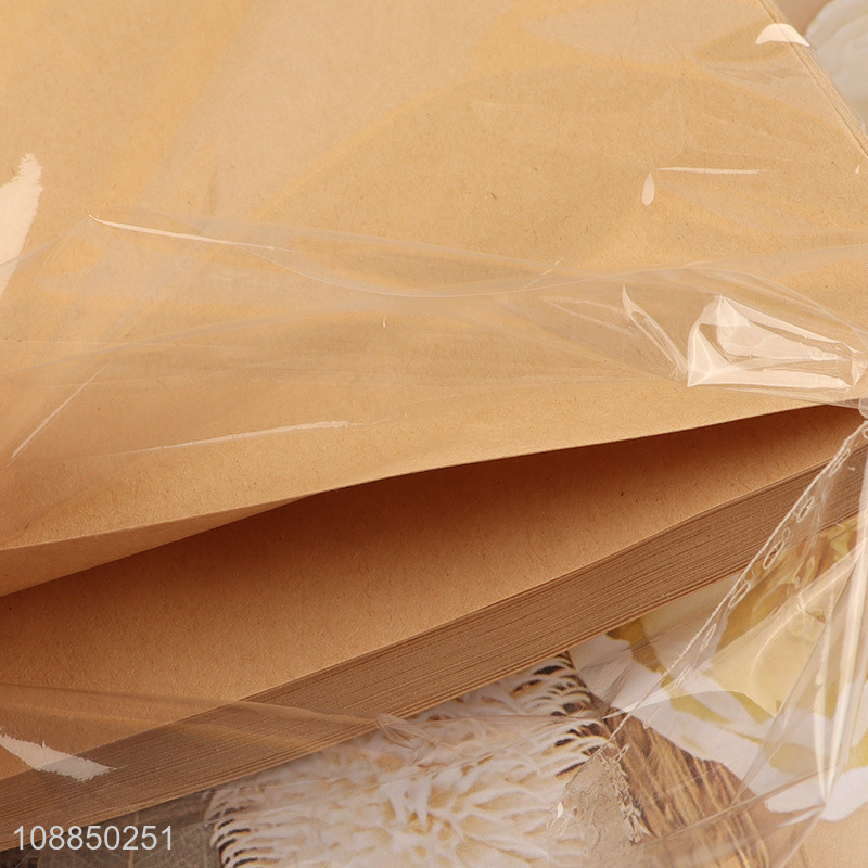 New arrival food packaging kraft paper hamburger paper