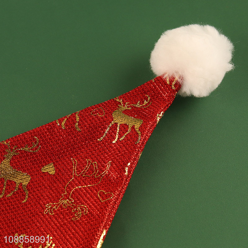 Factory Supply Elk Santa Hat for Festive New Year Party Hat