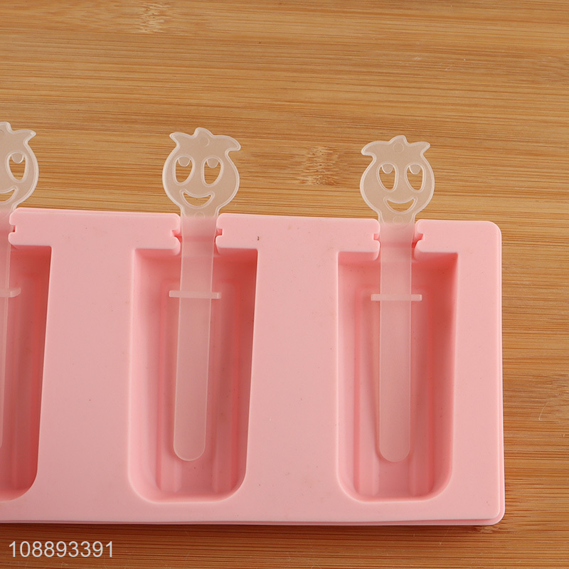 China factory silicone popsicle mold ice pop mold