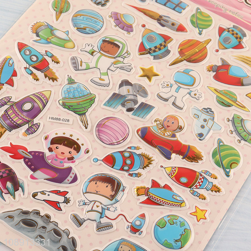 Good Quality 3D Putty Rocket Stickers Kids Stickers