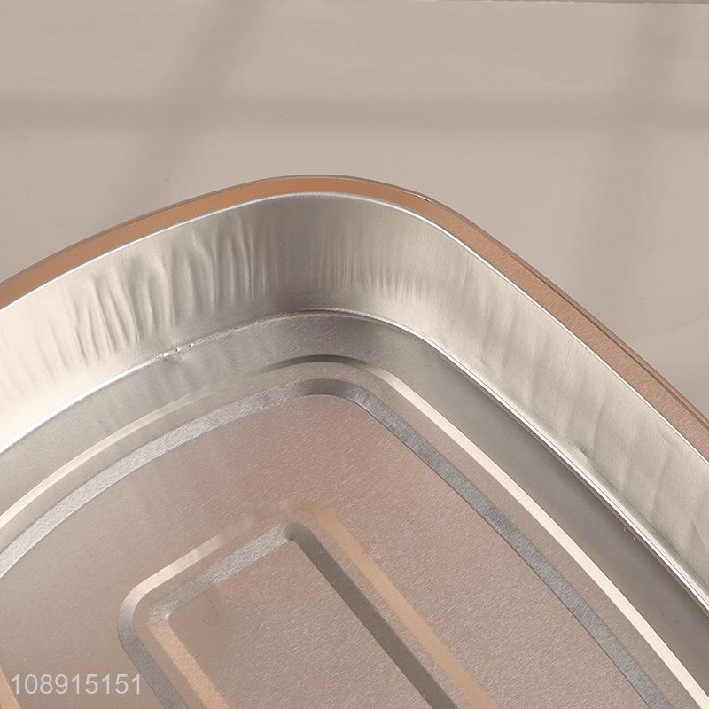 Good quality smooth wall aluminum foil container pan for sale