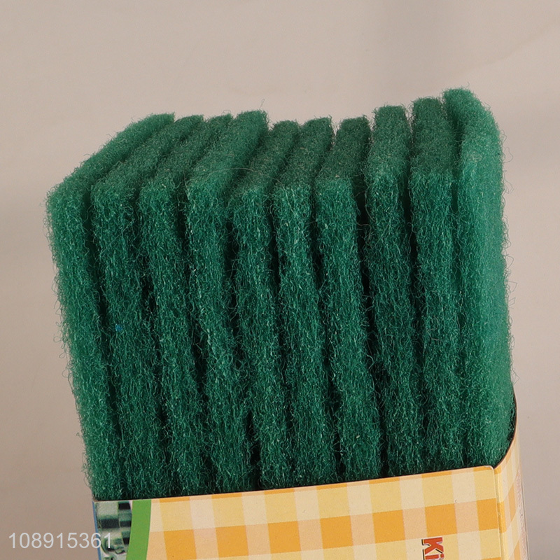 Top selling 10pcs kitchen scouring pad for washing dish