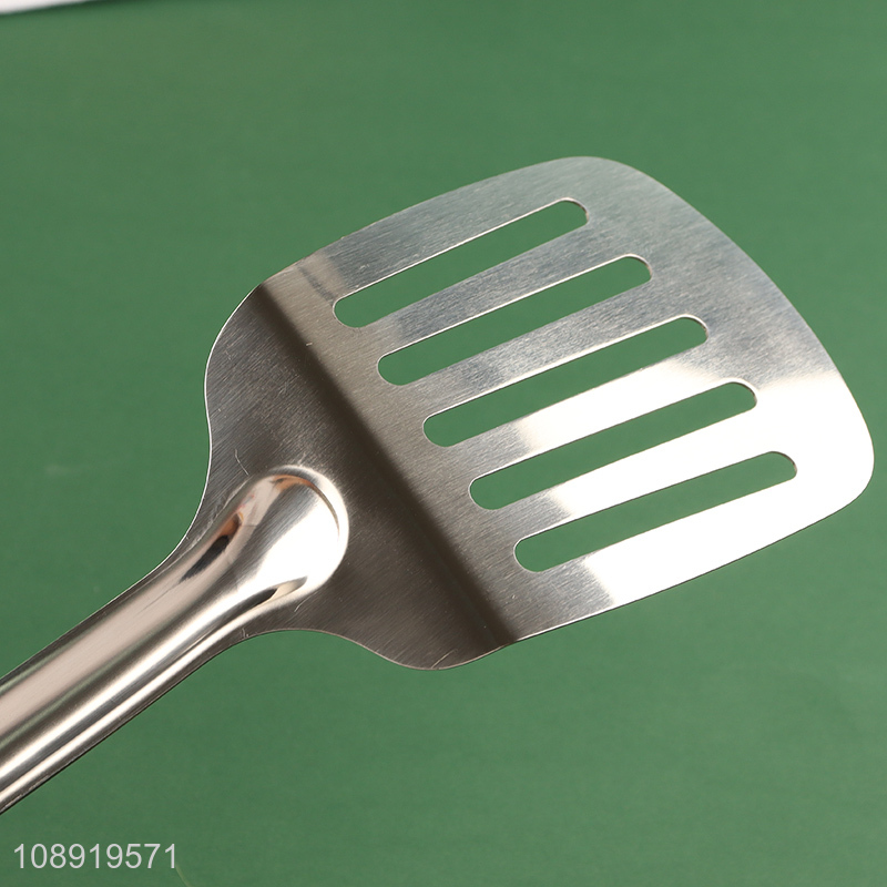 Good selling stainless steel non-stick slotted cooking spatula