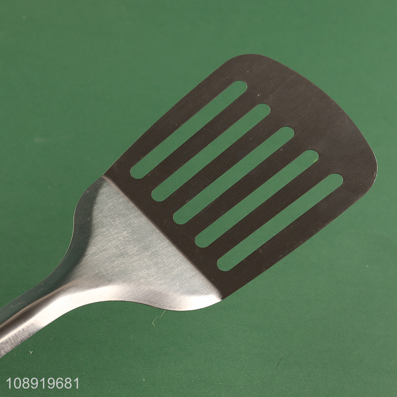 Online wholesale non-stick stainless steel slotted spatula for cooking