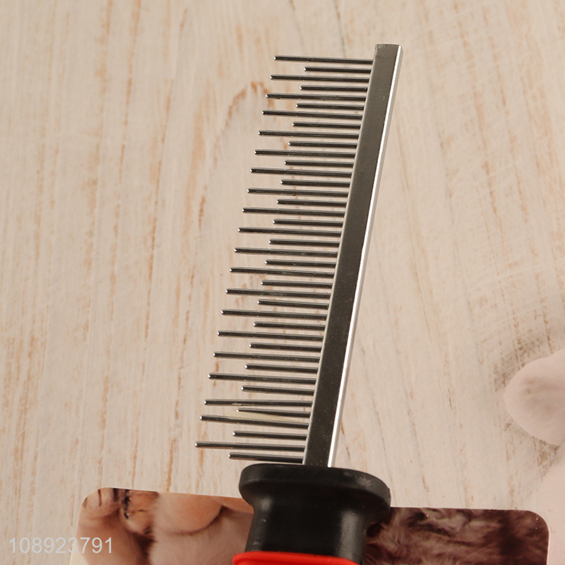 Top quality  metal toothed pet grooming brush pet comb