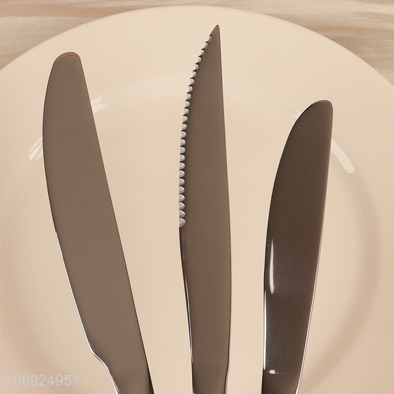 Hot Sale 3PCS Stainless Steel Steak Knives Include Dessert Knife