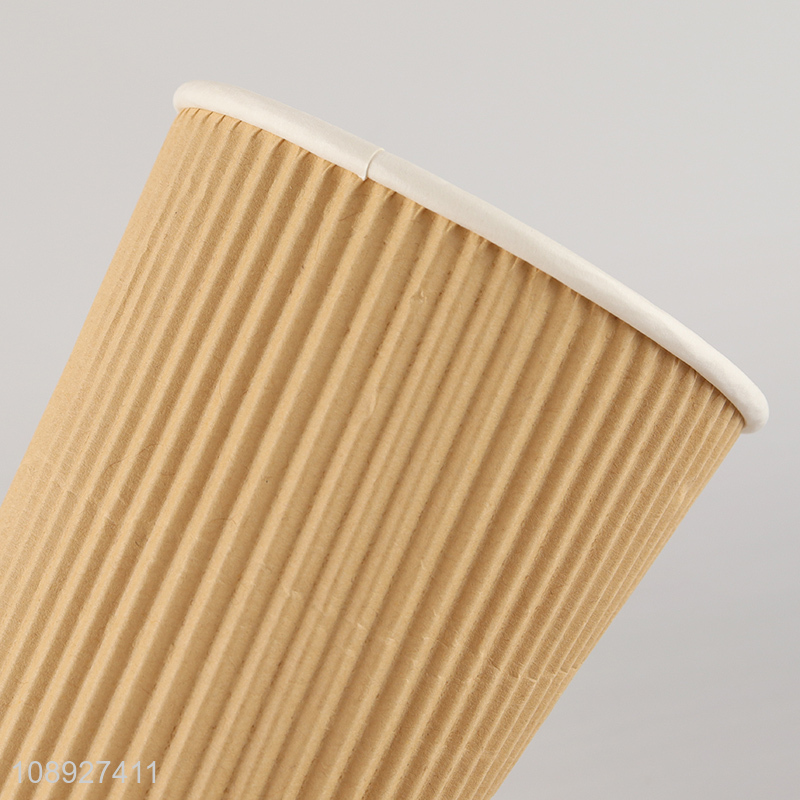 Best selling disposable paper cup double-wall corrugated paper cup