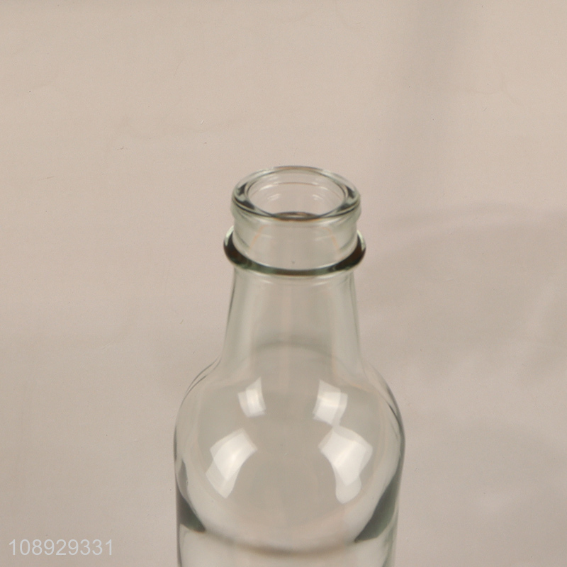 Factory price transparent glass sesame oil bottle glass liquor bottle