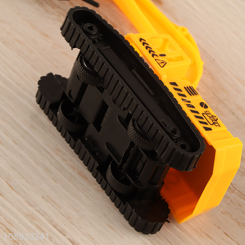 Hot sale plastic children pull-back excavator toy