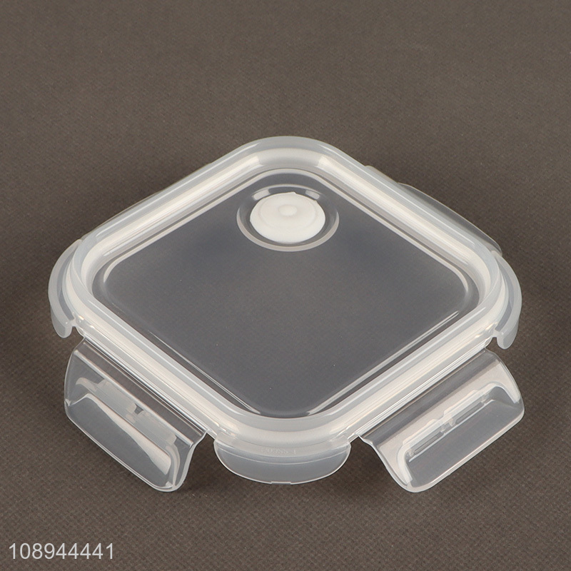 Hot selling square glass food crisper leakproof food storage container