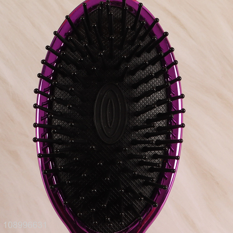 Hot Selling Folding Pocket Comb Scalp Massage Hair Brush with Mirror