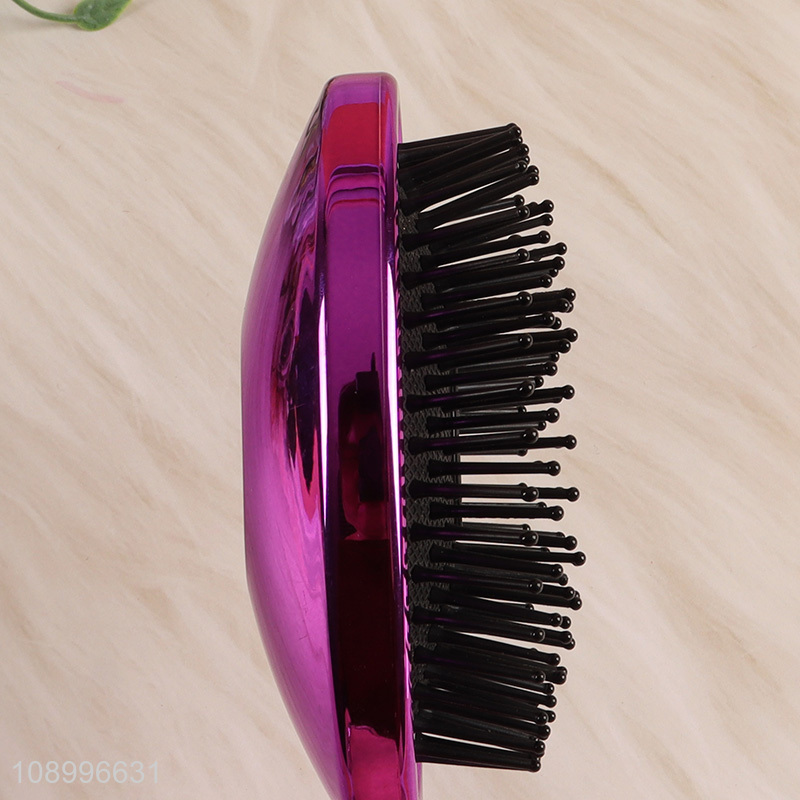 Hot Selling Folding Pocket Comb Scalp Massage Hair Brush with Mirror