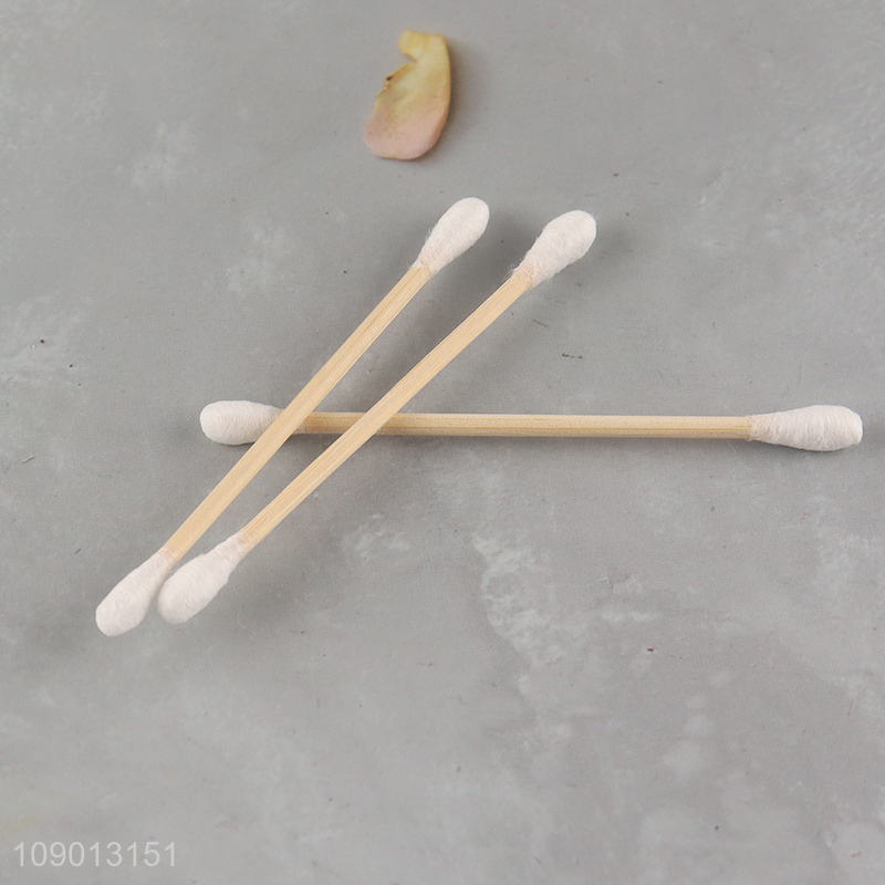 Factory Price 100 Pieces Cotton Buds Disposable Natural Cotton Swabs