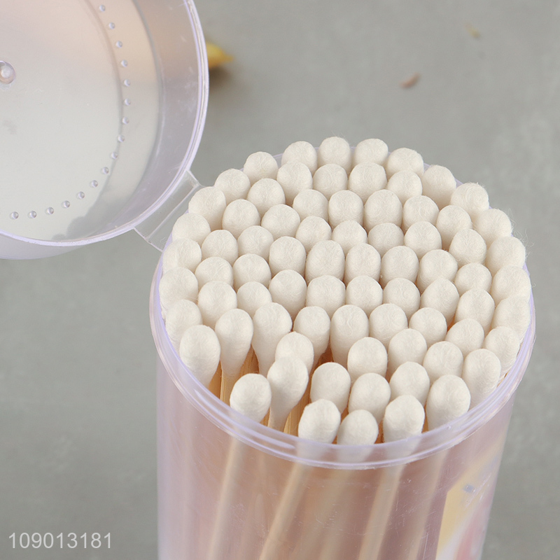 Hot Selling Cotton Buds 70 Count Double Ended Natural Cotton Swabs