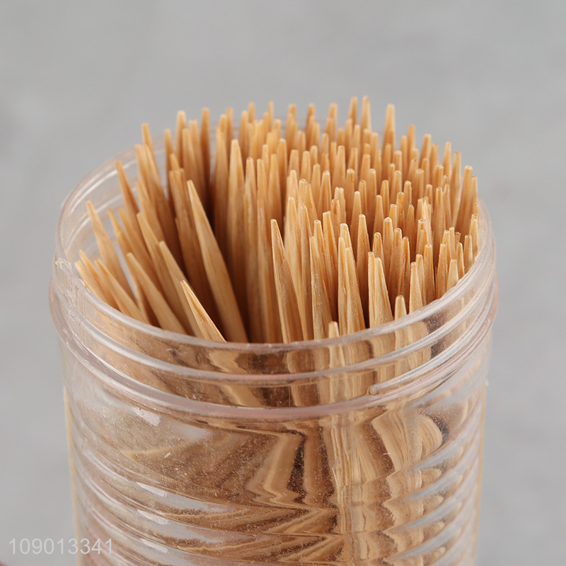 New Product 180 Count Biodegradable Natural Disposable Bamboo Toothpicks