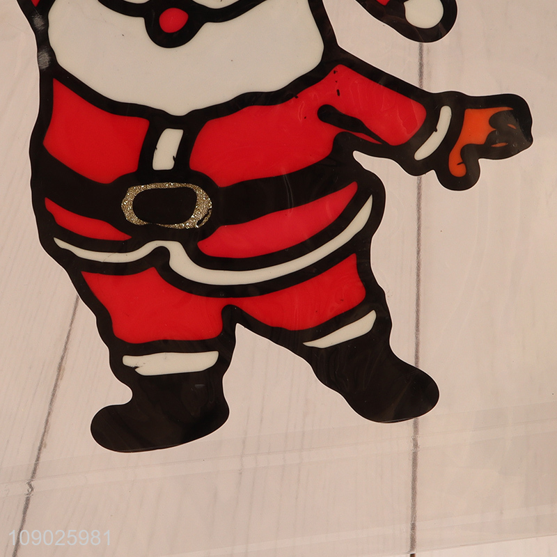 Hot Selling PVC Christmas Window Stickers for Christmas Window Decoration