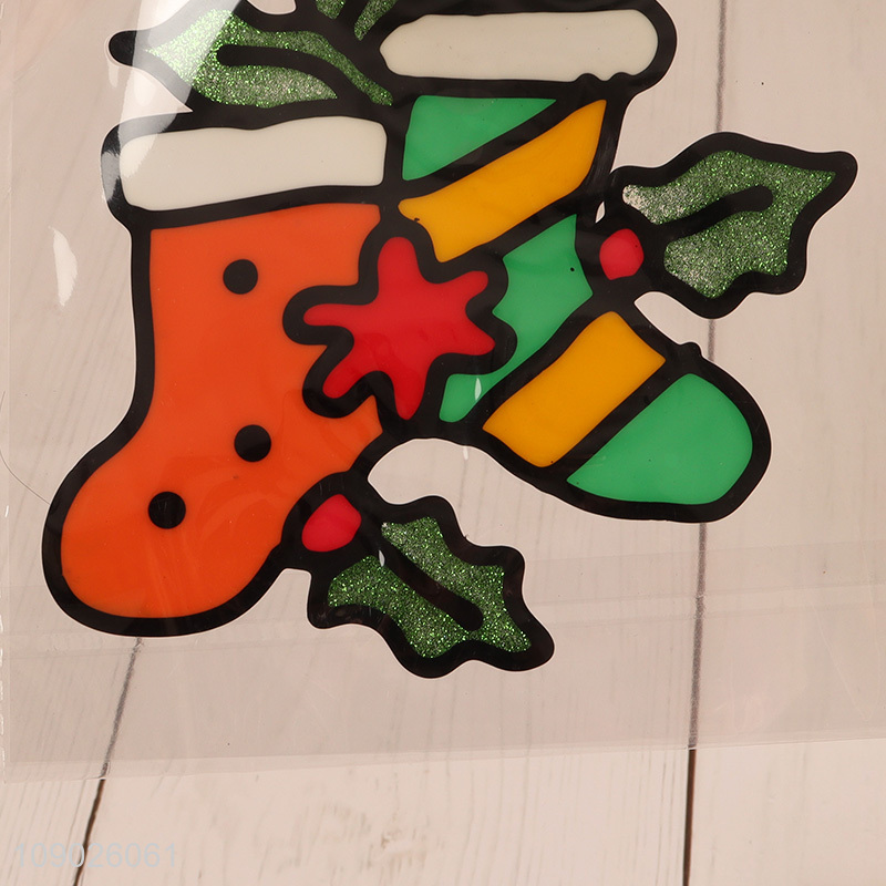 Good Quality PVC Christmas Window Clings Cute Christmas Window Stickers