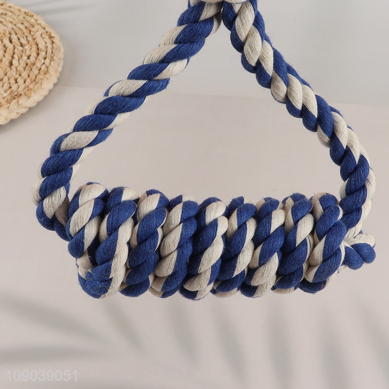 Good Quality Colorful Cotton Rope Dog Toy Puppy Chew Toy for Teething