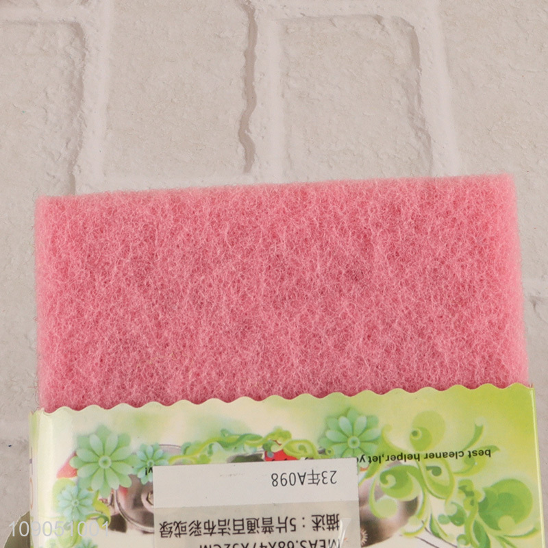 Good Quality 5 Pieces Non-Scratch Scouring Pads Dish Scrubber for Kitchen