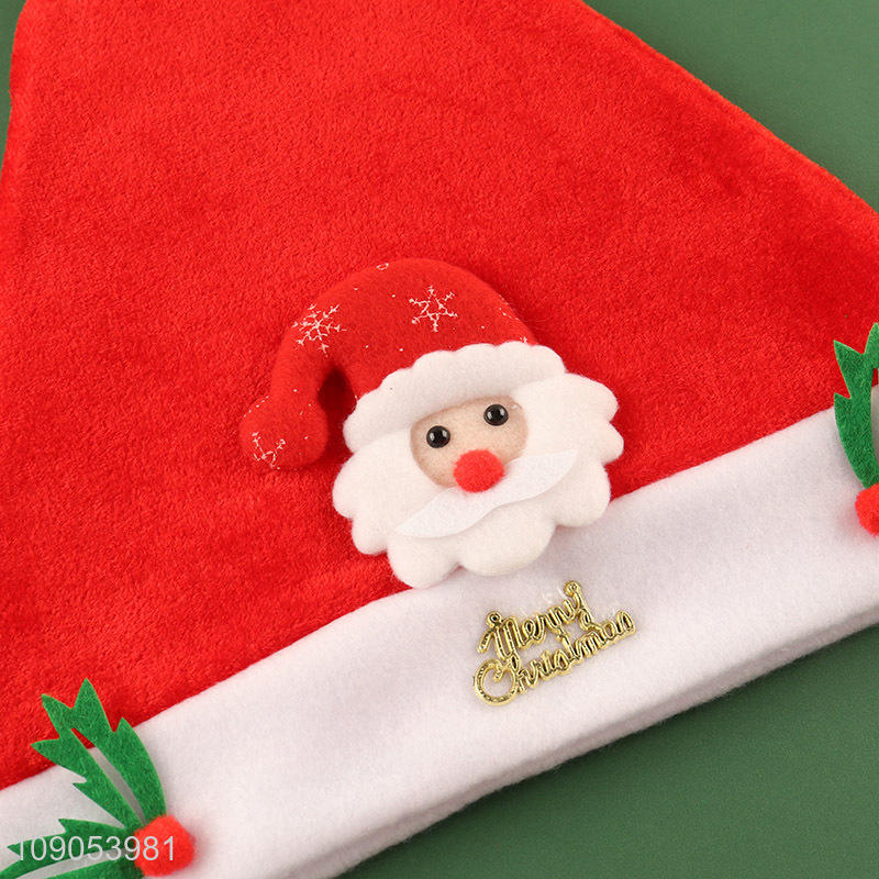 Hot Selling Cute Christmas Hat Non-Woven Santa Hat for Kids