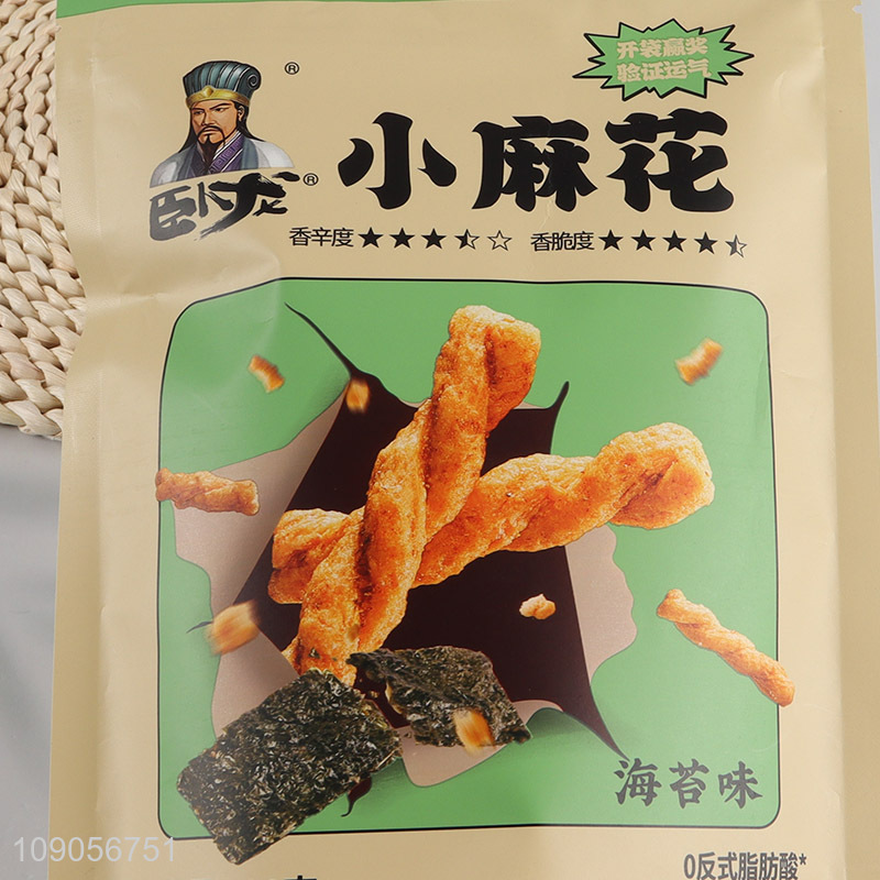 New arrival seaweed flavored Chinese snack food small twist for sale