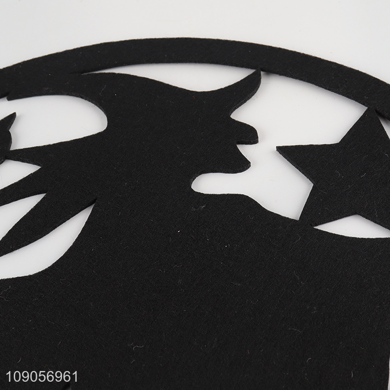 New Product Halloween Placemats Non-Woven Hollowed-Out Halloween Table Placemats