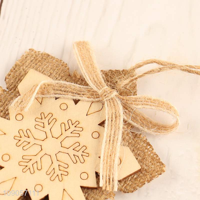 Good Quality Christmas Tree Wooden Hanging Ornaments Christmas Wooden Decorations