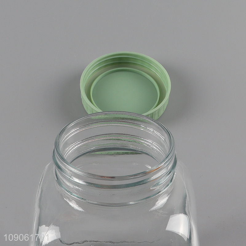 China supplier clear glass storage jar honey jam jar for home kitchen