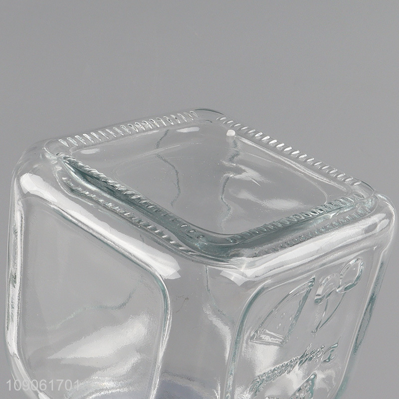 Hot products clear glass storage jar honey jam jar with lid