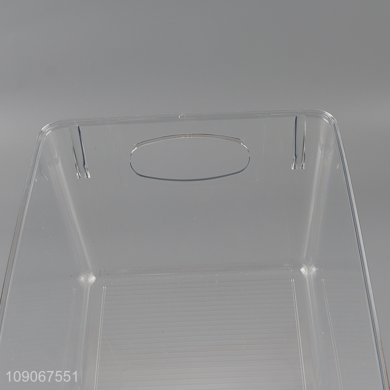 Popular products clear plastic home office storage box storage bin with handle